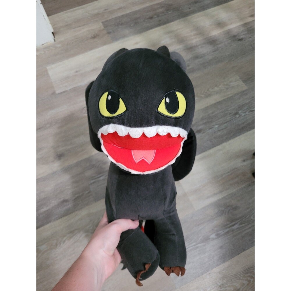 How To Train Your Dragon Toothless Plush Dreamworks 2014 Stuffed Toy Night Fury
